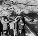 Prehistoric paintings of aurochs in the Lascaux caves near Montignac ___.jpg